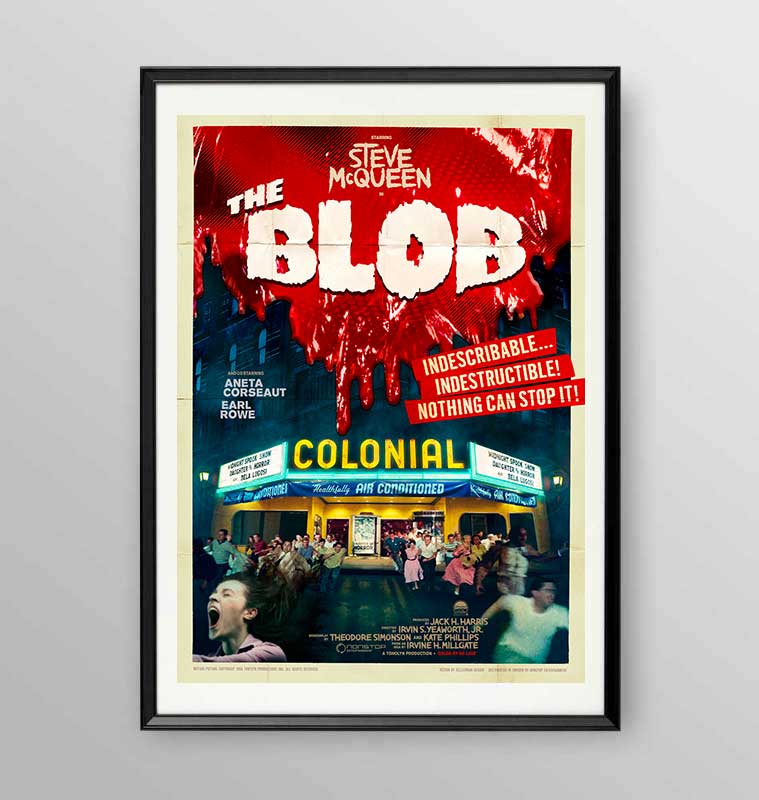 Film - The Blob - Poster incorniciato Artyexpress