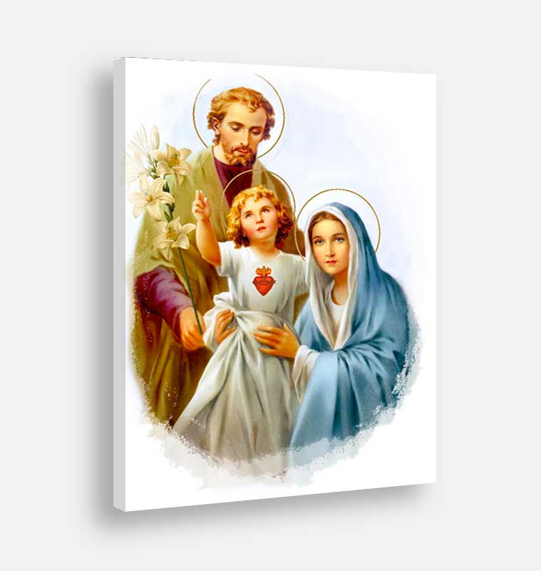 Sacra famiglia - Tela canvas Artyexpress