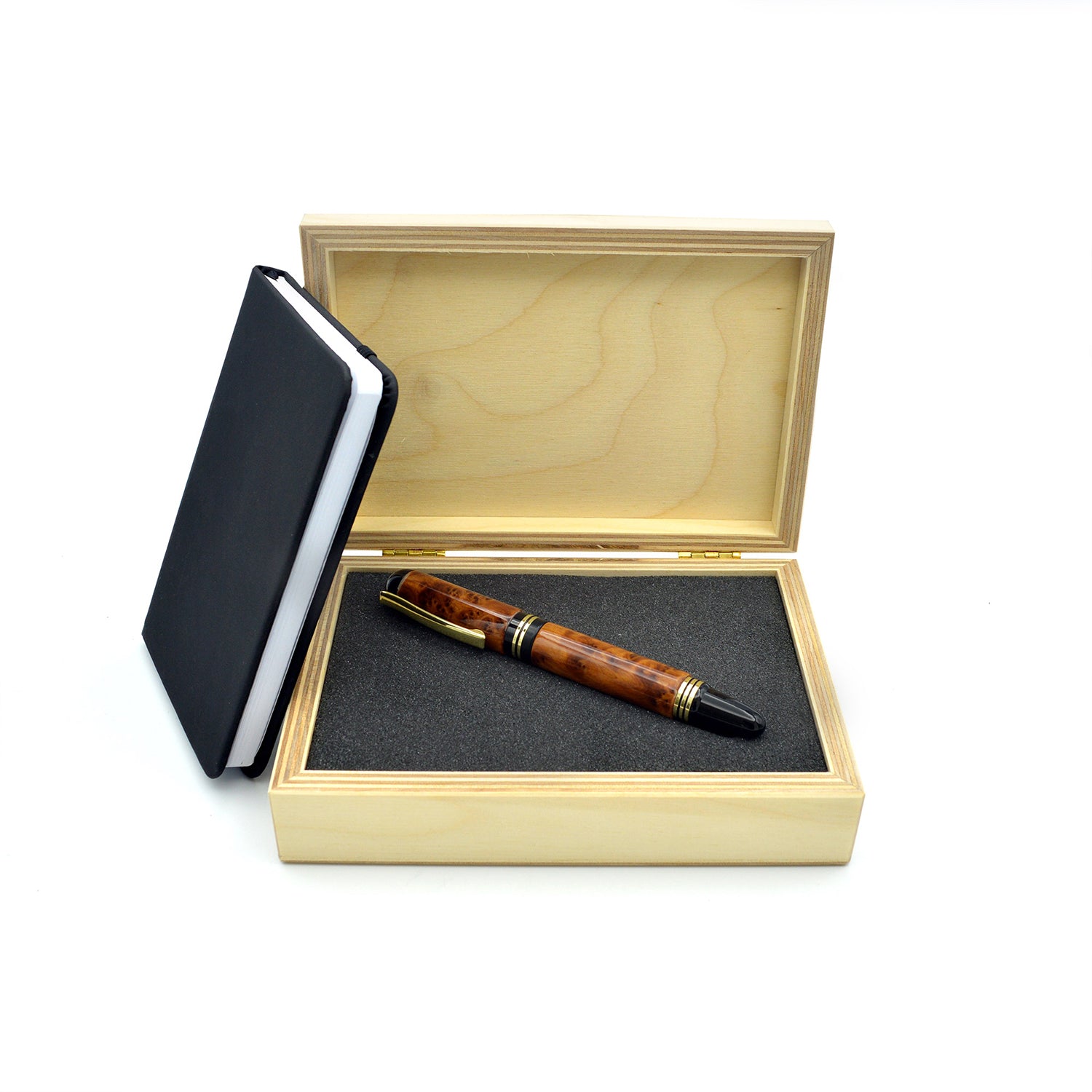 Churchill - Penna stilografica in radica di Tuia