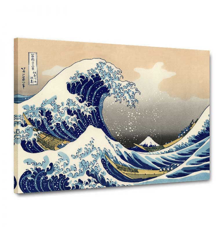 Tela canvas Hokusai "La grande onda kanagawa"