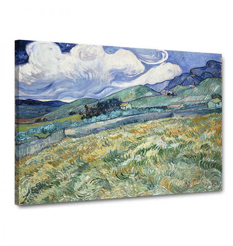 Tela canvas Van Gogh "Panorama di montagna dietro San Paul"